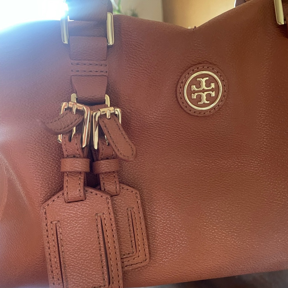 Tory Burch Middy Robinson satchel brown doctors bag